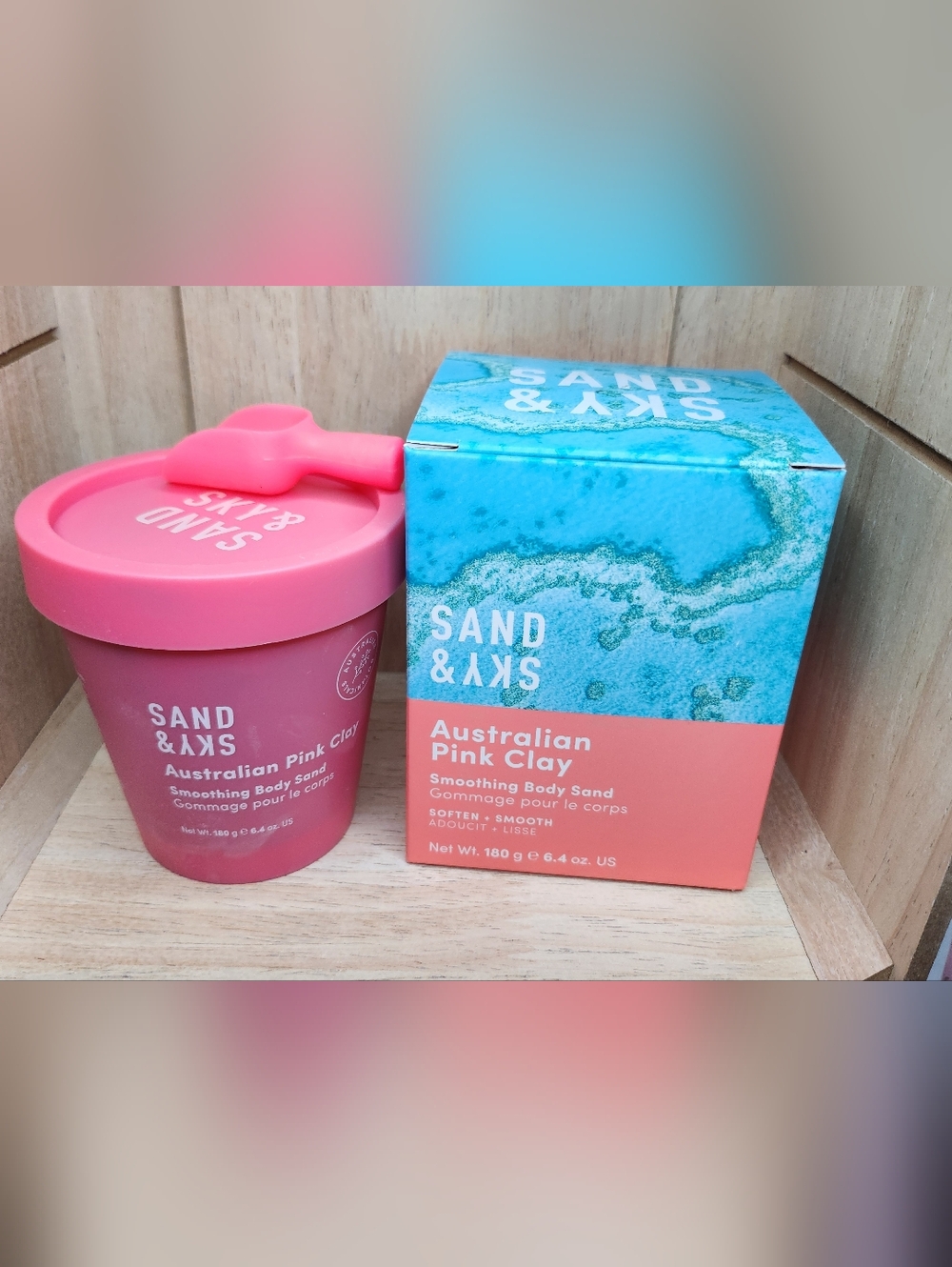 Sand & Sky Australian Pink Clay Smoothing Body Sand - Pink